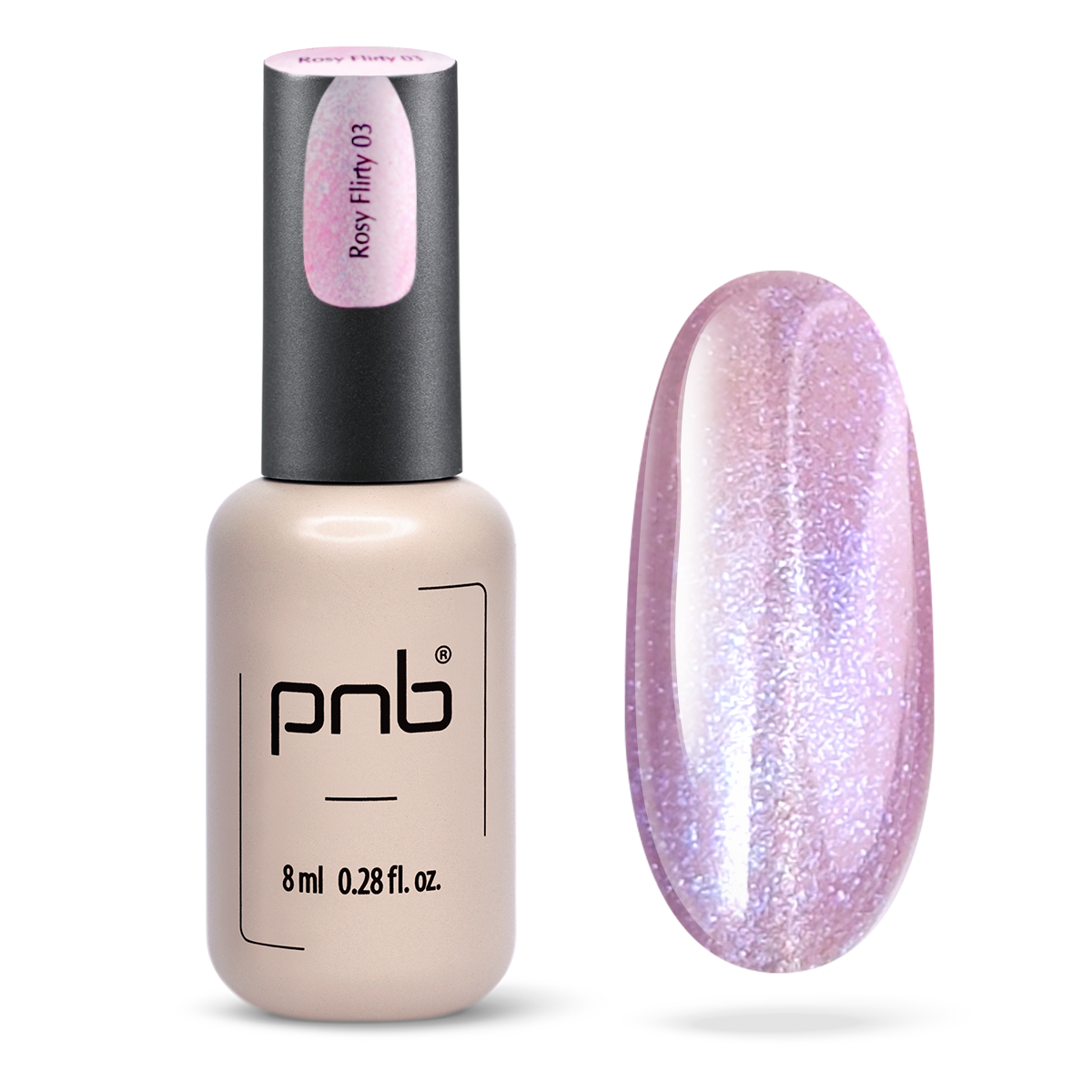 PNB Magnetic Gel Polish Glamour Cat, 03 Rosy Flirty
