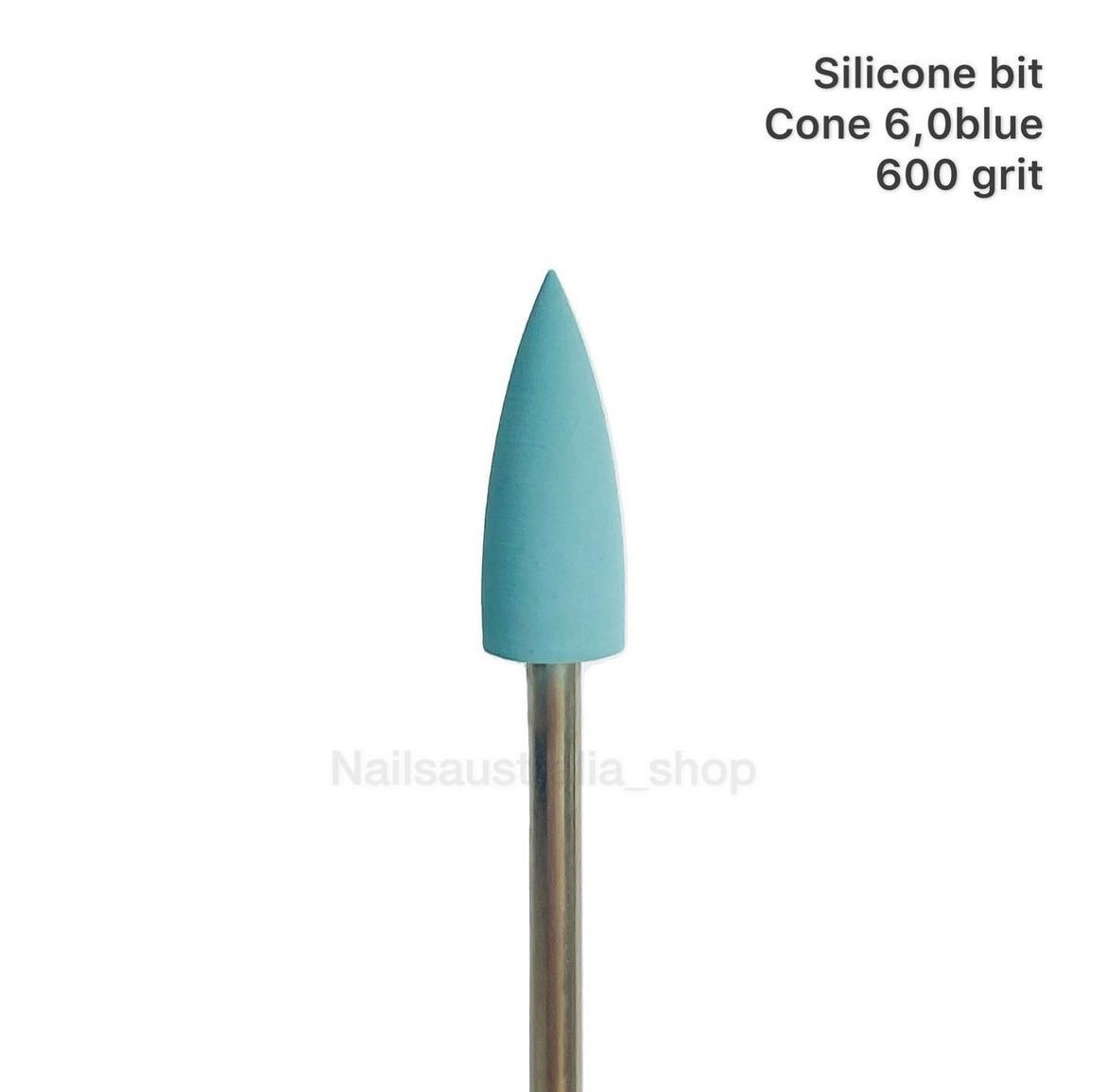 Silicone bit Cone 6,0blue  (600 grit)