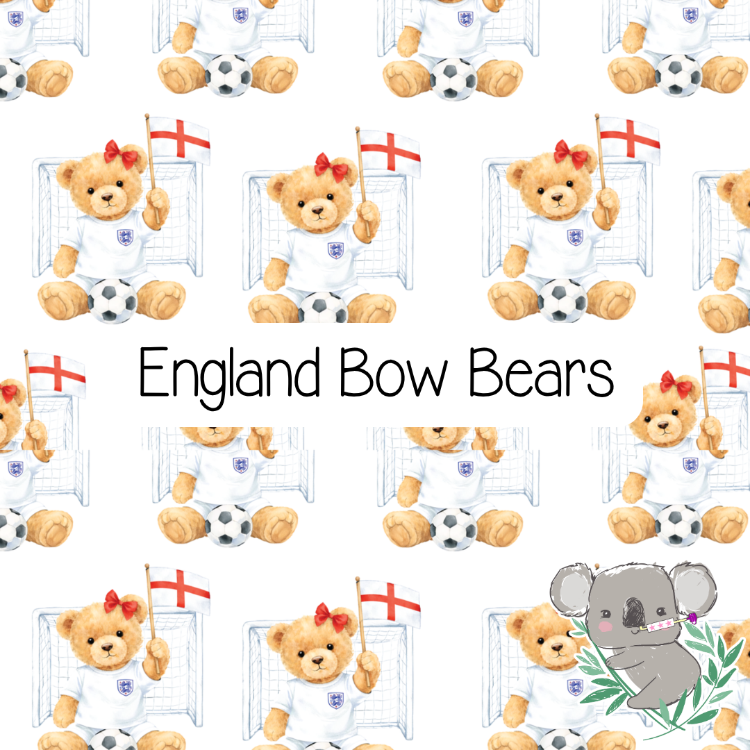 England Bow Bears Tummy Pad