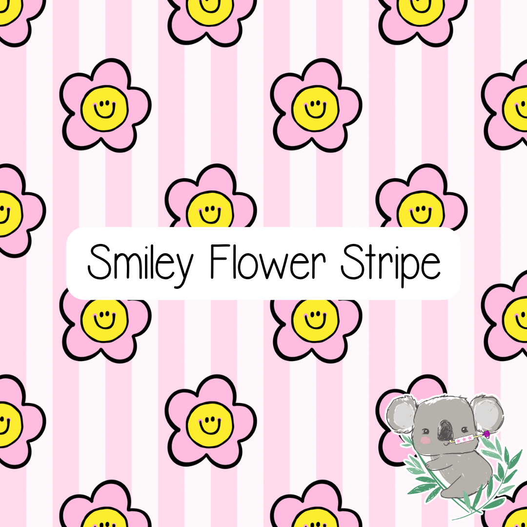 Smiley Flower Stripe