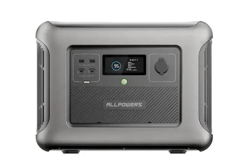 Station électrique portable ALLPOWERS R2500 : 2 500 W de puissance et 2 016 Wh de capacité pour une autonomie optimale lors des longues sessions de pêche de la carpe.
