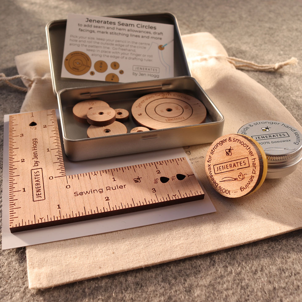 Thumbnail: Gift set 3: Jenerates seam circles, ruler & wax