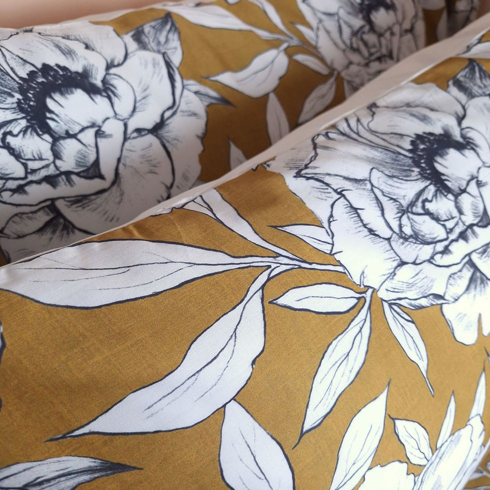 Miniatura: lenzuola giallo senape