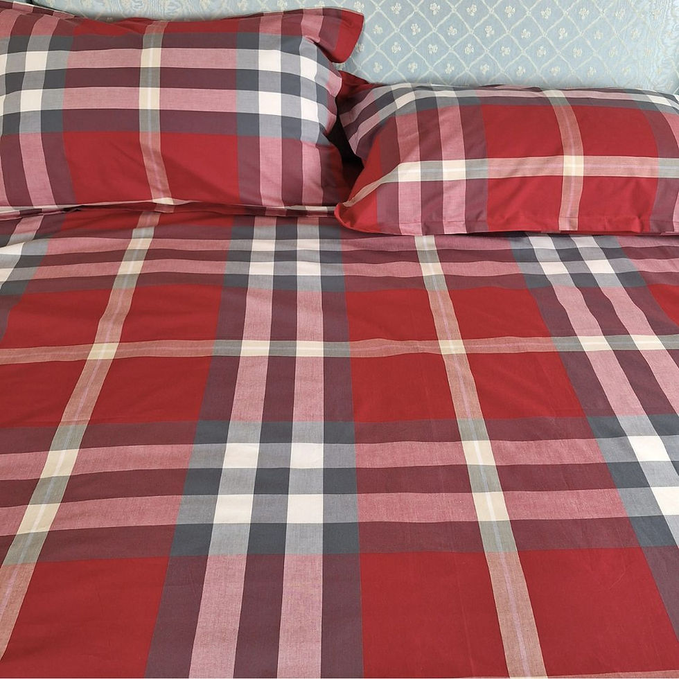 Thumbnail: Copripiumino "ARIEL" cotone 100% tinto in filo