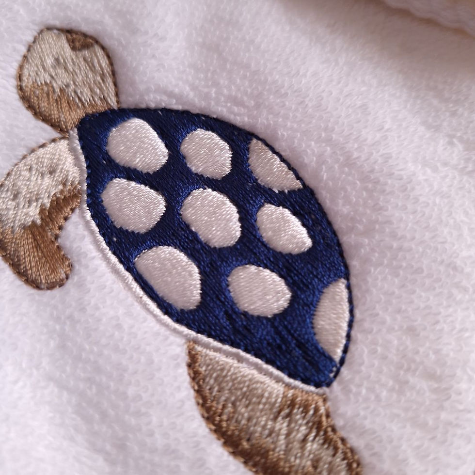 Thumbnail: Set asciugamani ricamati "Tartaruga"