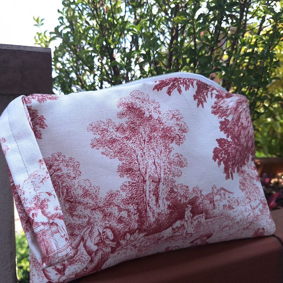Thumbnail: Toile de Jouy clutch bag
