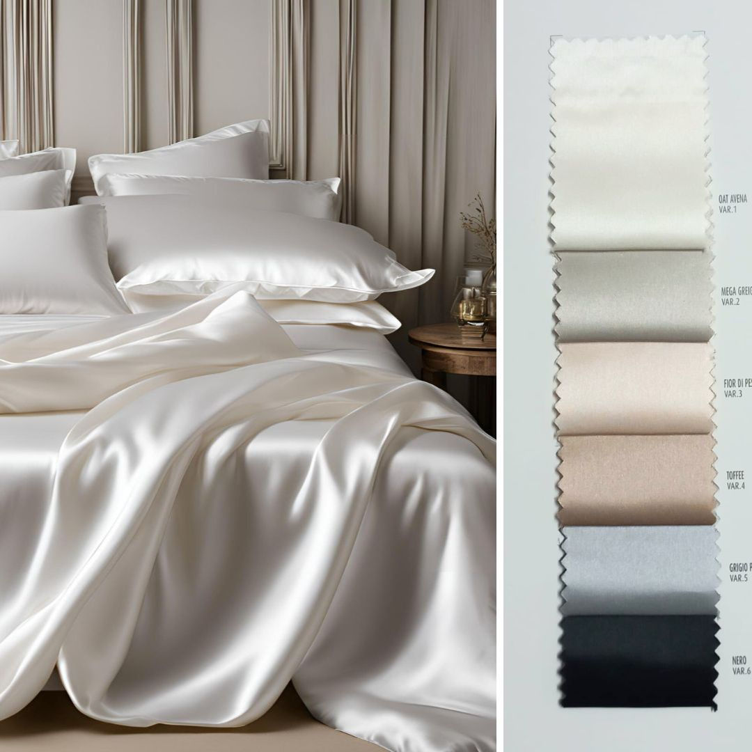 Completo letto in seta su misura