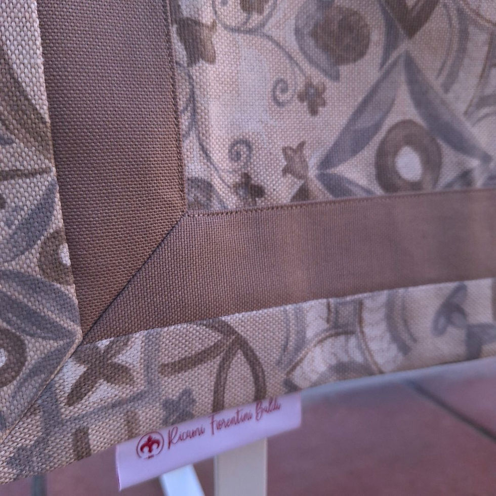 Miniatura: Tovaglia "Vietri" cotone 100% panama con balza interna