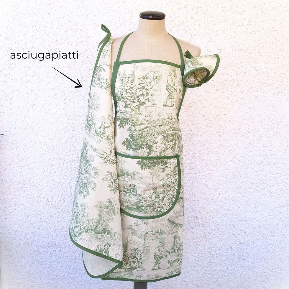 Thumbnail: Tessile per la cucina "Toile de Jouy"