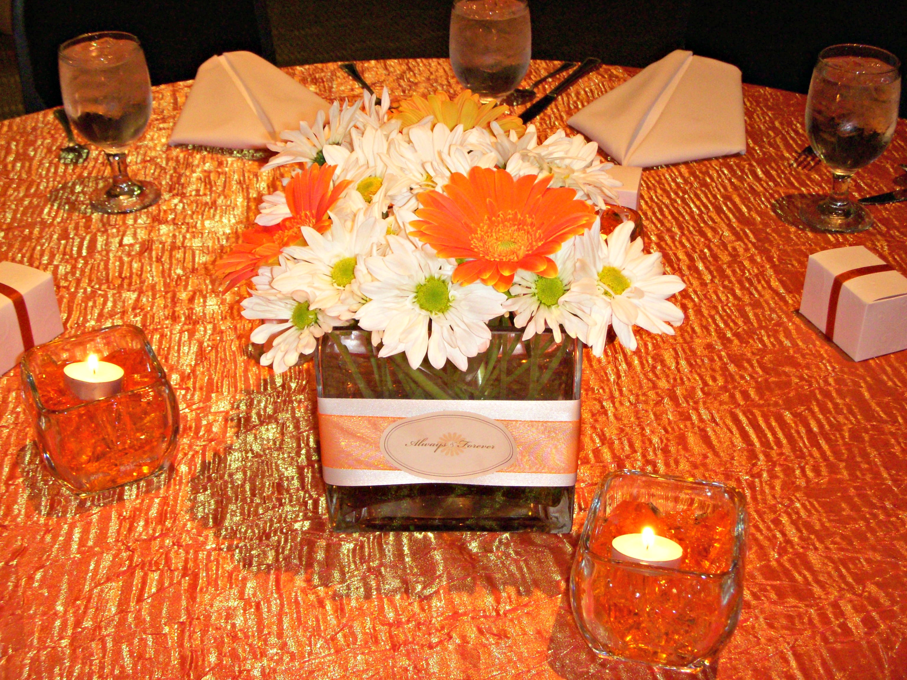 Wedding table decorations