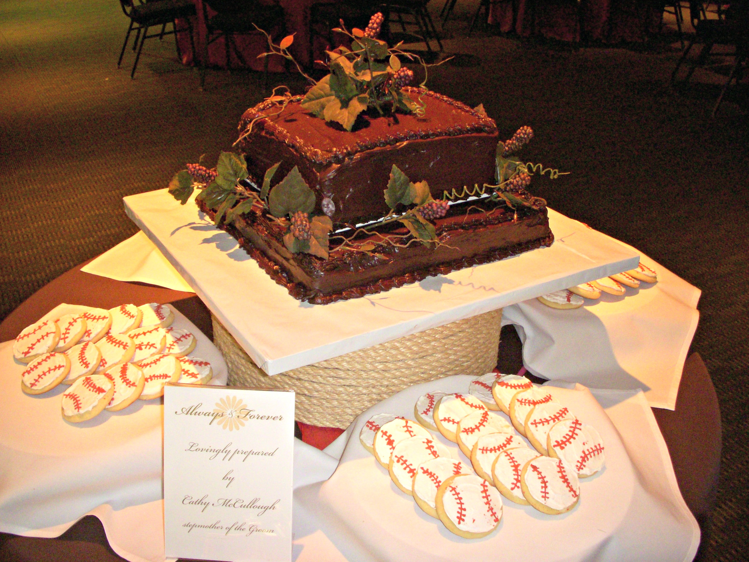 chocolate grooms cake