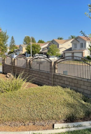 Wrought iron privacy gate. Custom gate