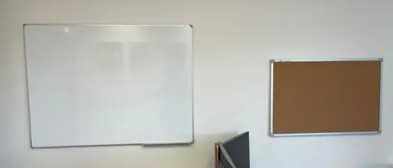 White Board and Pin Board in Office