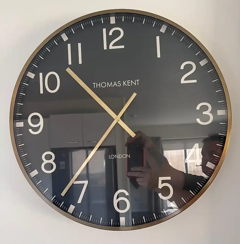 Large Gold Frame Clock
