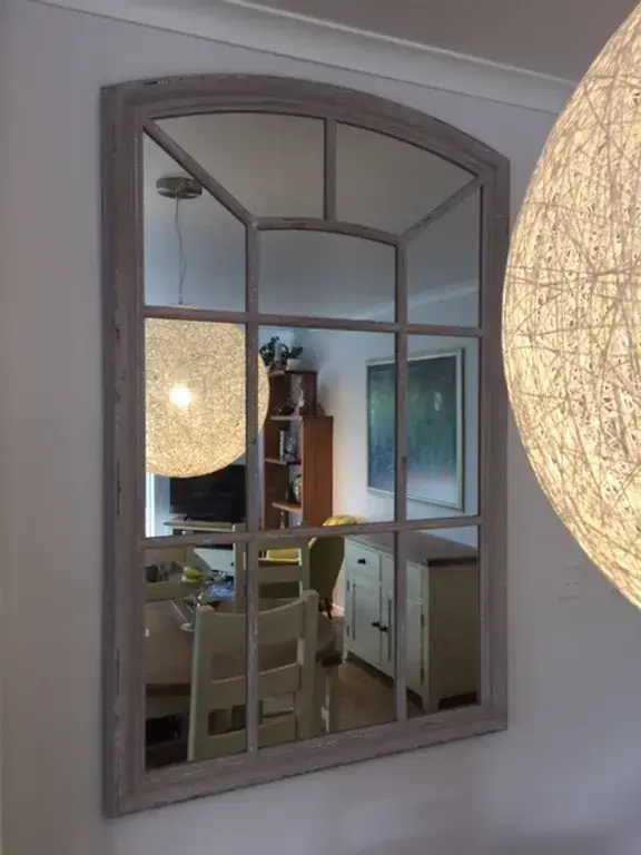 Window Mirror in Dining Room