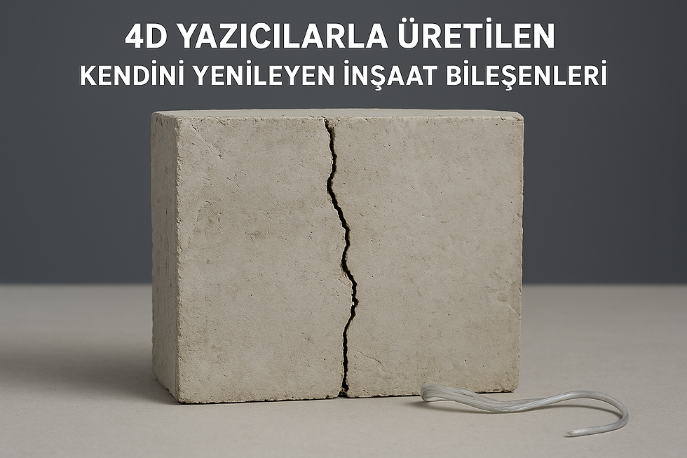 4D Yazıcılarla Üretilen Kendini Yenileyen İnşaat Bileşenleri: Sektörde Devrim Başladı!
