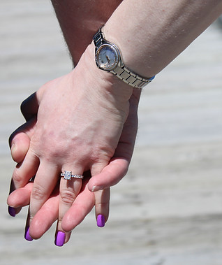 close up of an engagement shoot, ring detail shot