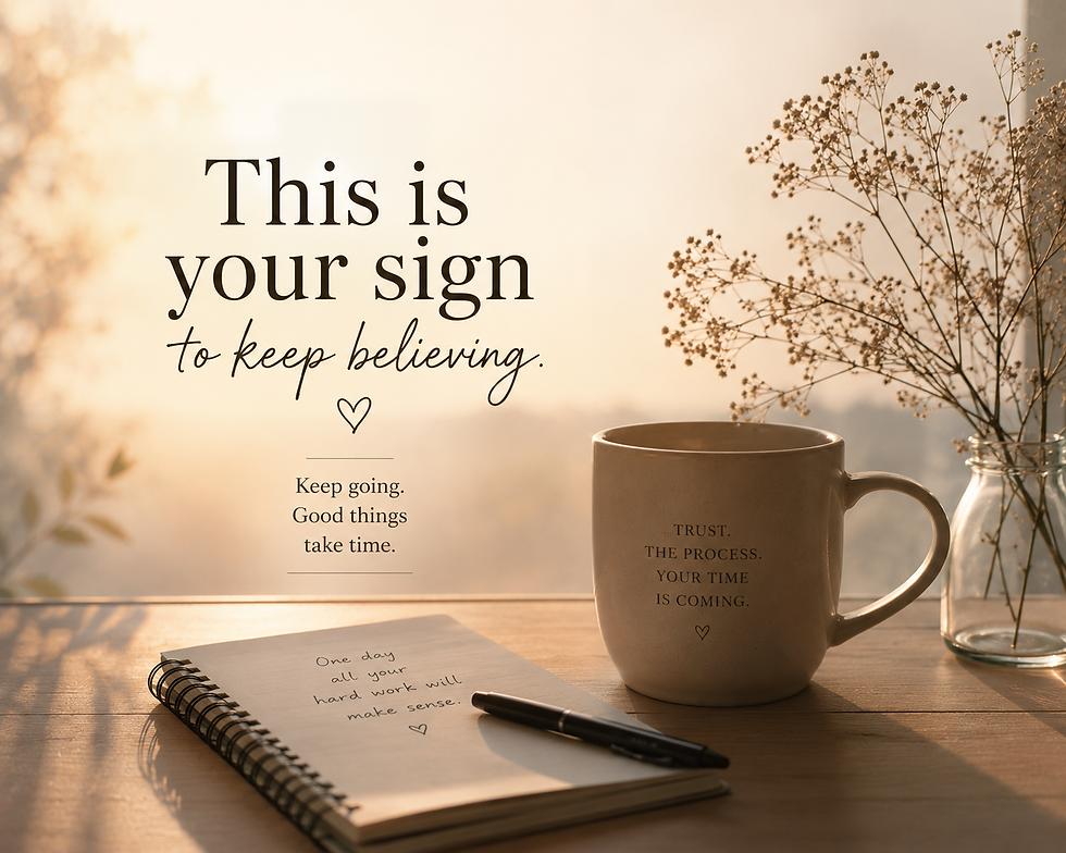 This Is Your Sign to Keep Believing