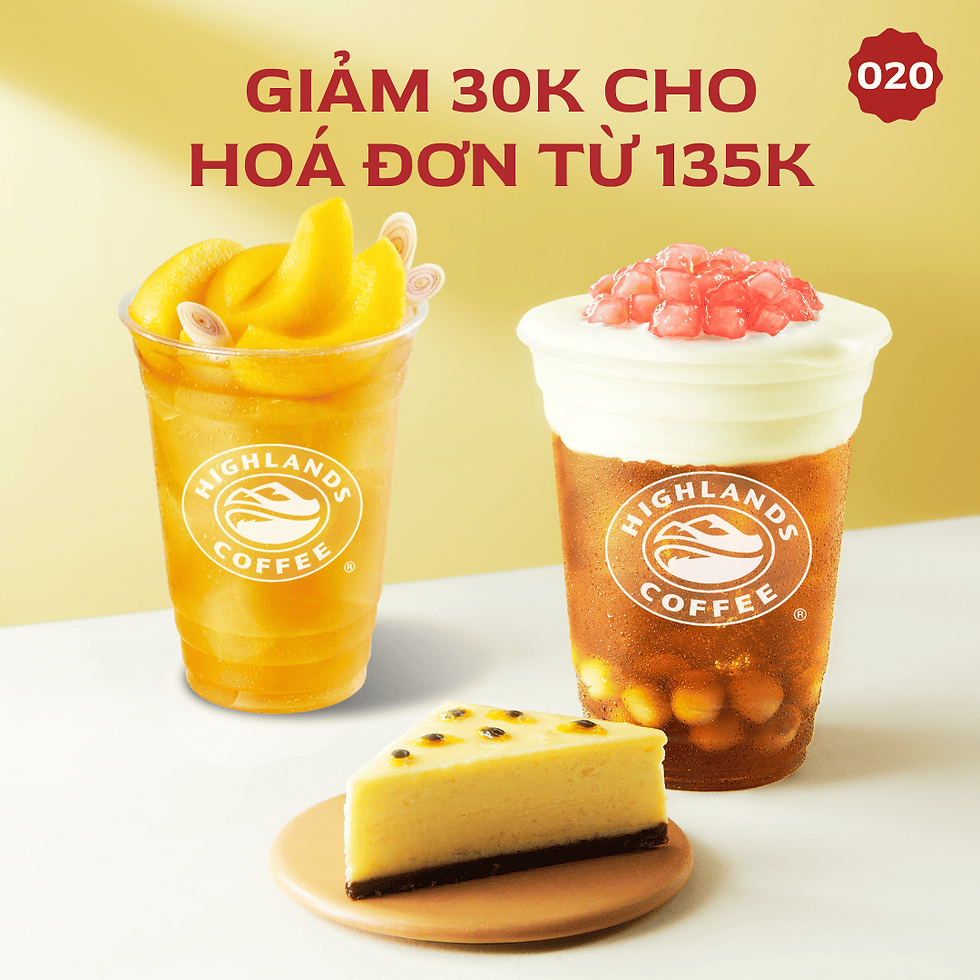 🥤Giảm 30K cho đơn từ 135K