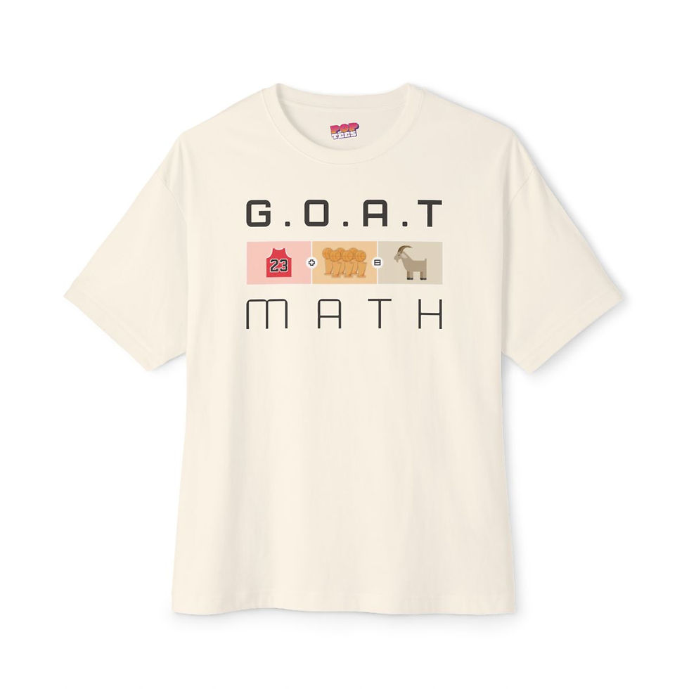 Thumbnail: GOAT MATH | Unisex Oversized Boxy Tee