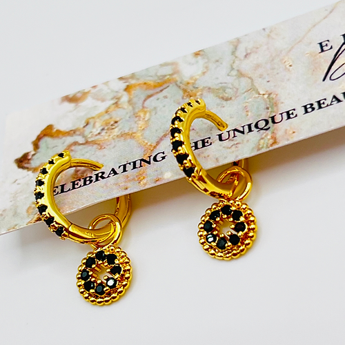 Bezyl PAVE Charmed Hoops