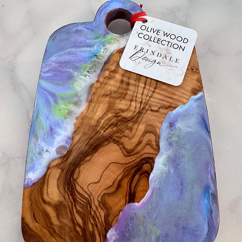 Pastel Dreams Olive Wood Server