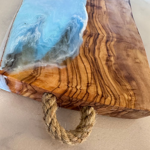 Coastal Breeze Olive Wood Server