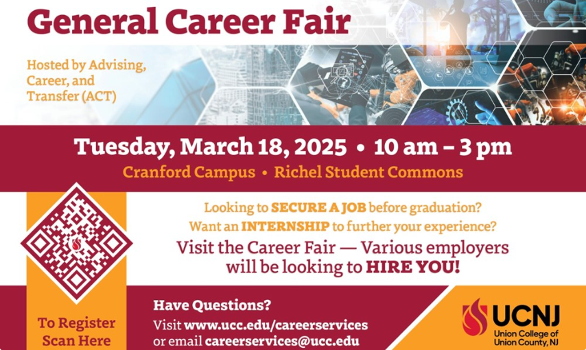 Union County College Spring 2025 General Career Fair K&G Career Academy