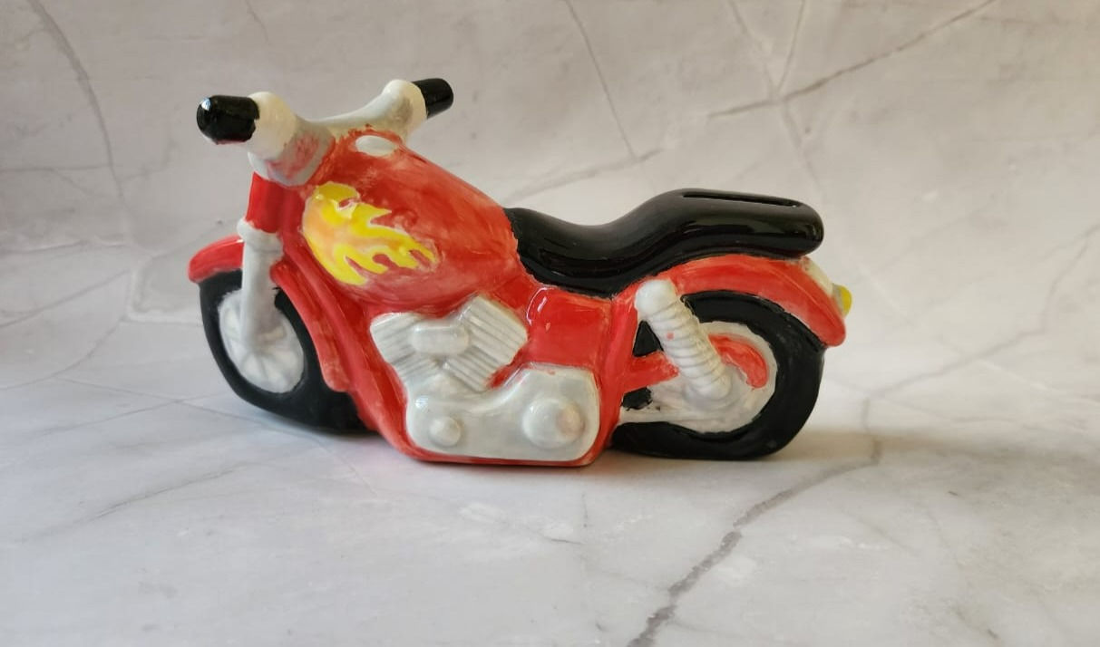 Hand painted motorbike