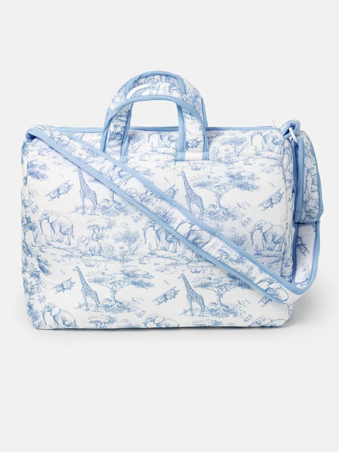 Thumbnail: Safari Collection Changing Bag  -  CAMEL | BABY BLUE | DUSKY PINK