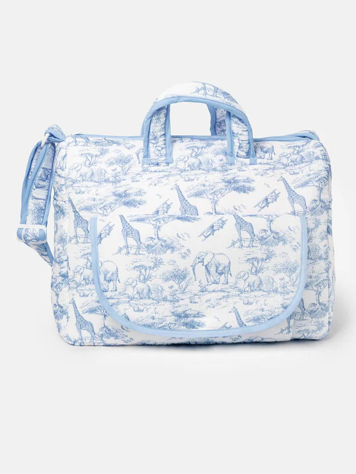 Thumbnail: Safari Collection Changing Bag  -  CAMEL | BABY BLUE | DUSKY PINK