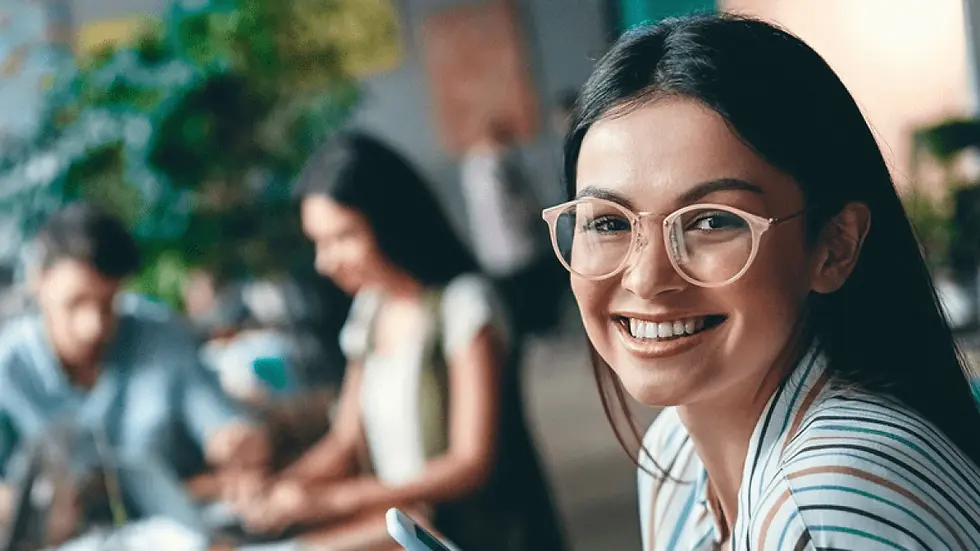 happy student