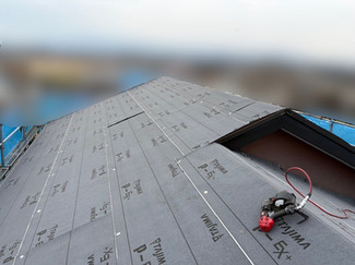 防水シート施工