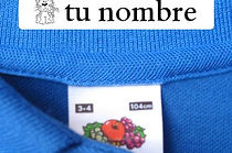 colocar eqtiqutas y nombres a prendas o ropa
