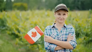 Girl in field KNEF Canada
