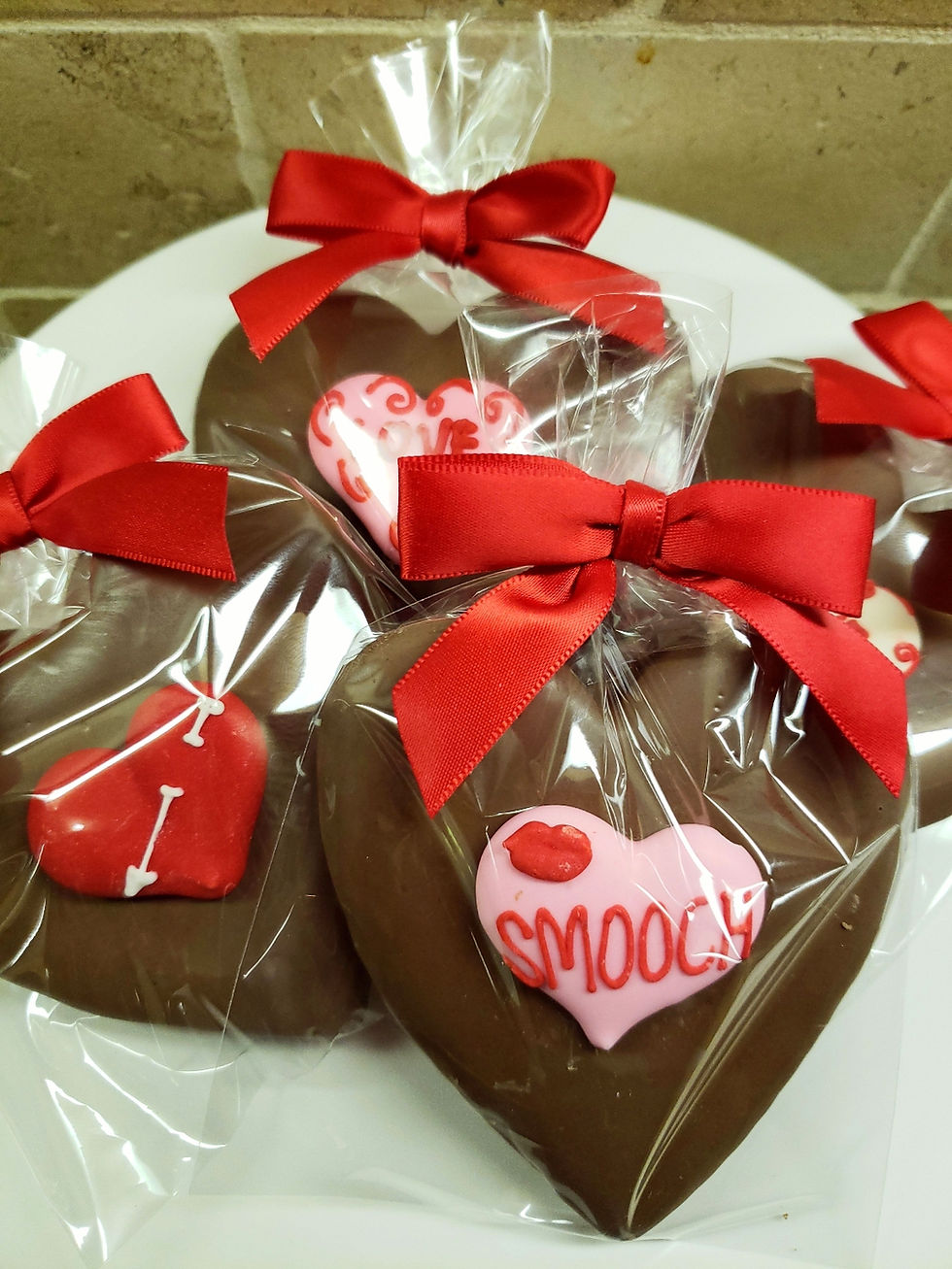 Thumbnail: Big Heart Cookies-Chocolate Vanilla Sugar-4pk