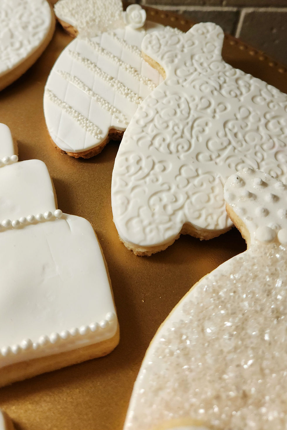 Thumbnail: Gourmet 
Wedding Decorated  Sugar Cookies - 12pk