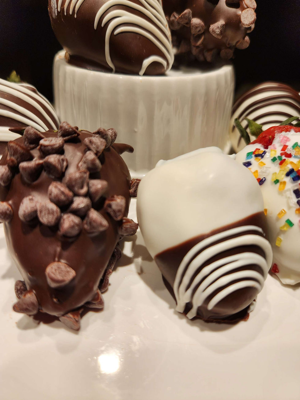 Thumbnail: Gourmet Strawberries- Chocolate Dipped- 12pk- 