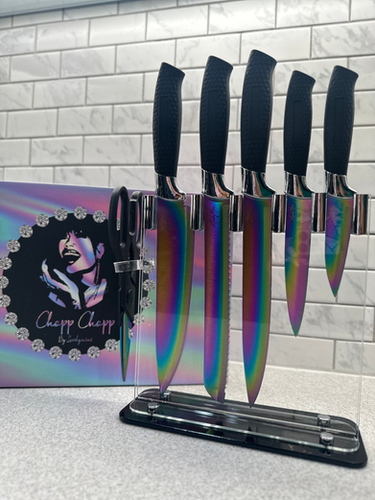 【♡mimi♡】 Rainbow Chop-Chop Kitchen Knife Set | Lovely Mimi