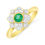 Thumbnail: Emerald and Diamond Ring