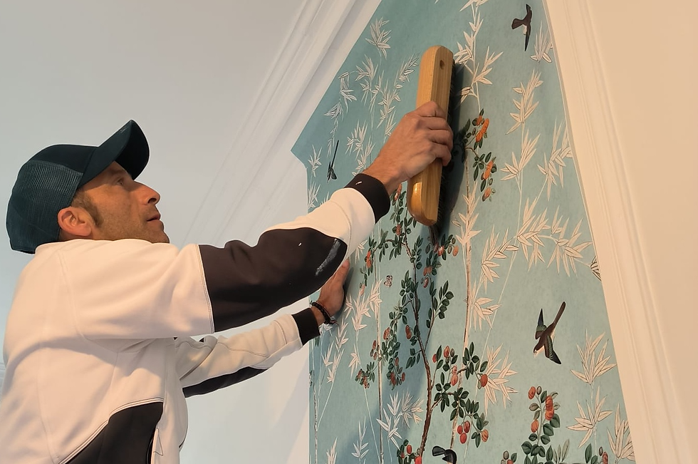 Arnaud Fouassier installing wallpaper