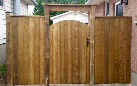 Pressure Treated Wood Fence and Gate