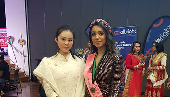 Olivia Wang attending Dragon Boat Festiv