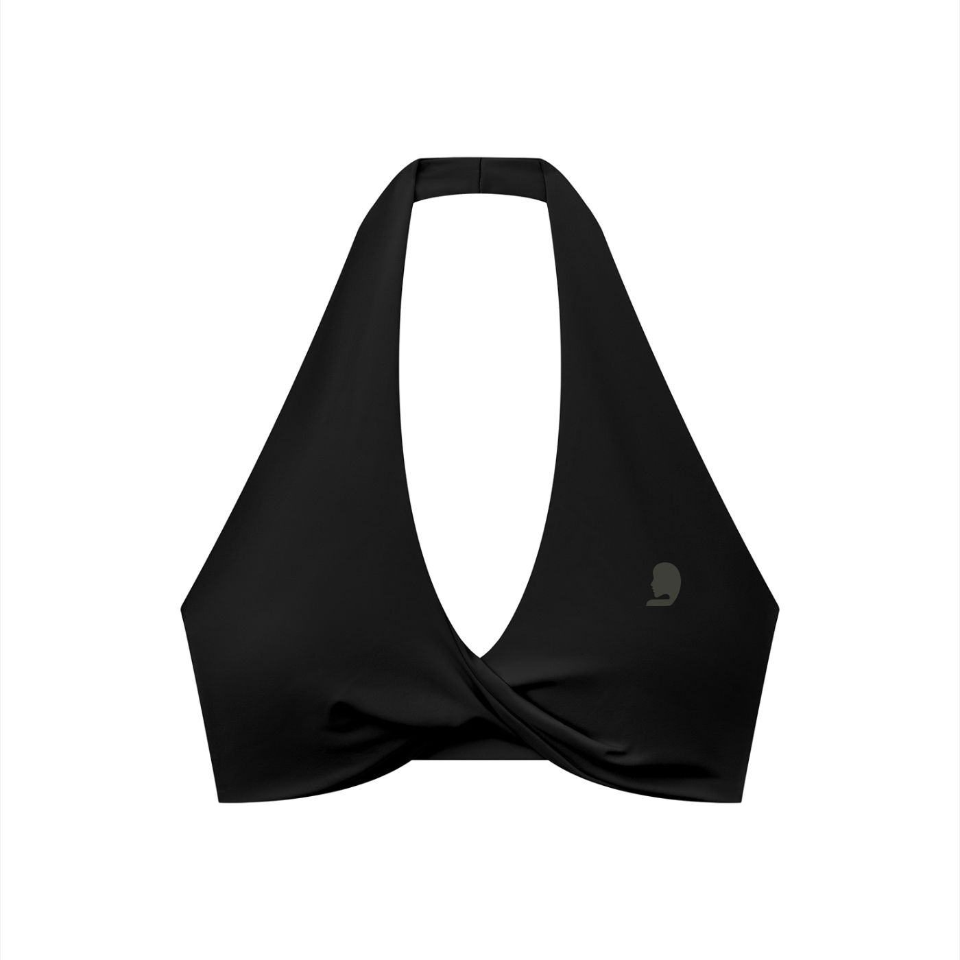 Women's Pleated Halter Sports Bra
