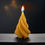 Thumbnail: 100% Pure USA Beeswax Swirl Cone Candle