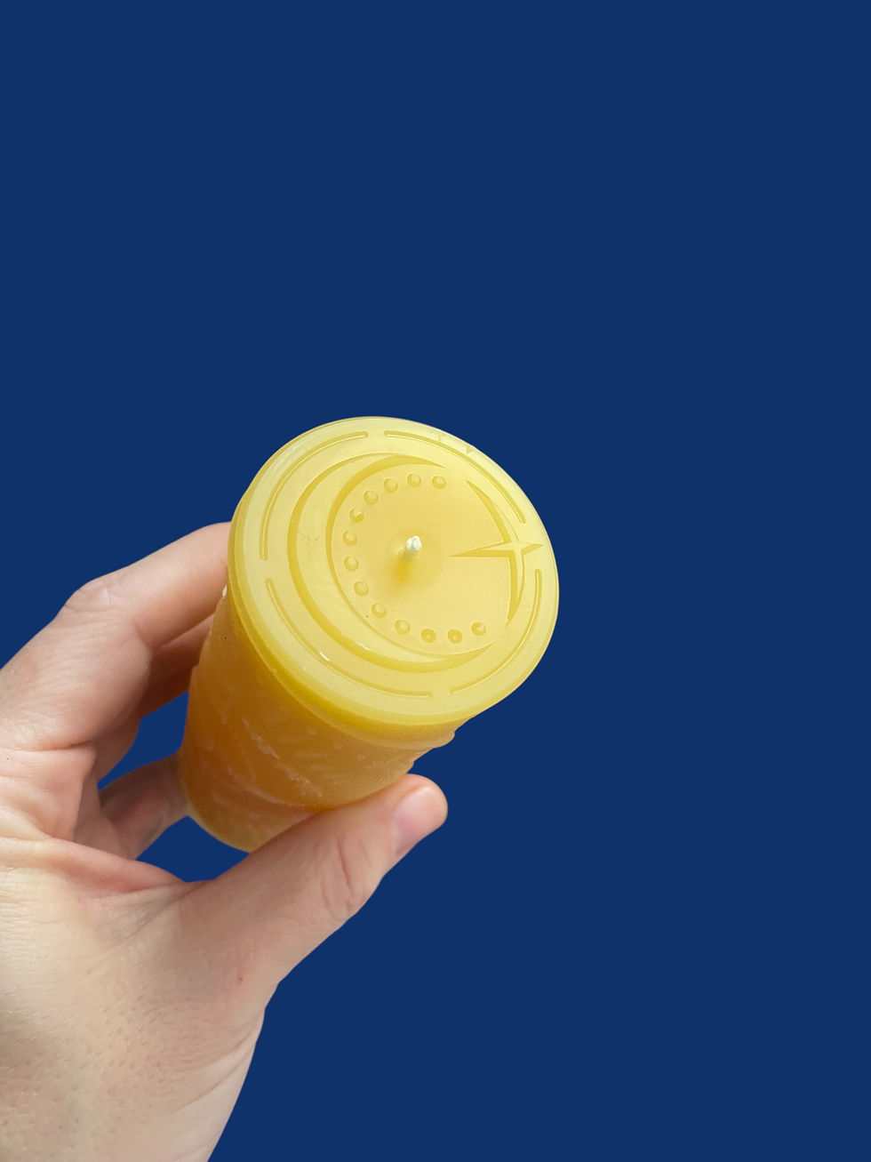 Thumbnail: 100% Pure USA Beeswax Moon Phase Pillar Candle – Made in the USA | Compostable