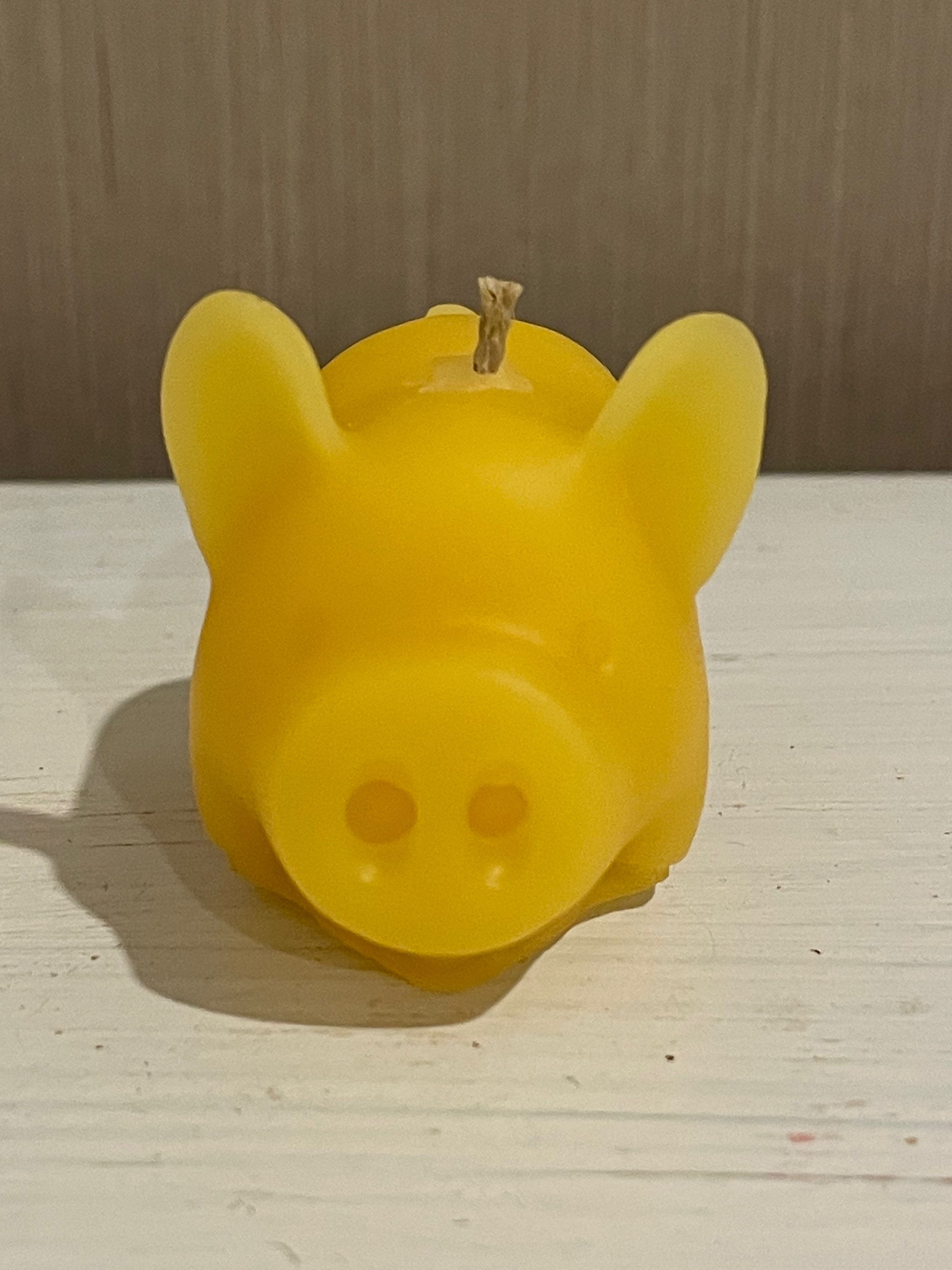 Lucky Pig 100% Pure USA Beeswax Candle