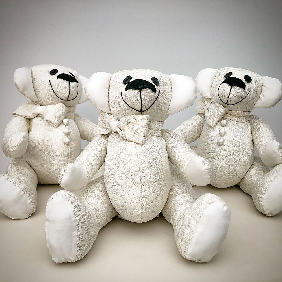 Thumbnail: Wedding Dress Memory Bear