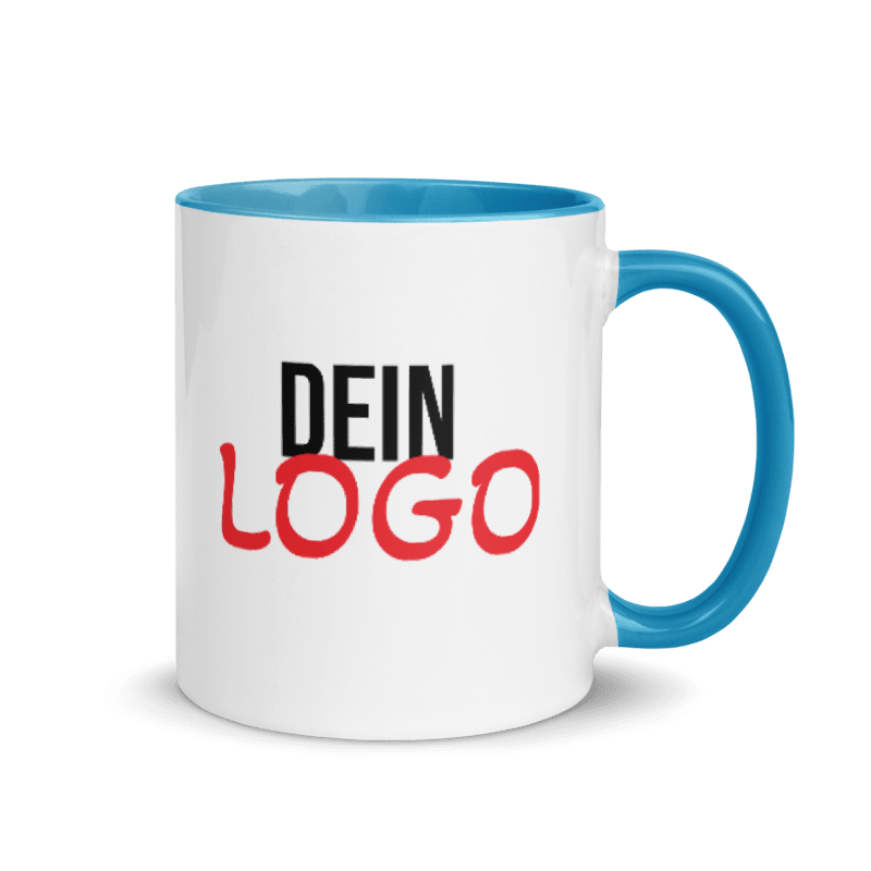 Miniaturbild: Keramiktasse 2-farbig mit beidseitigem Logoaufdruck