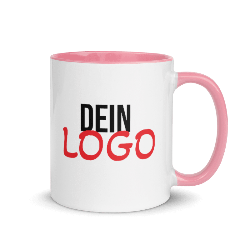 Miniaturbild: Keramiktasse 2-farbig mit beidseitigem Logoaufdruck